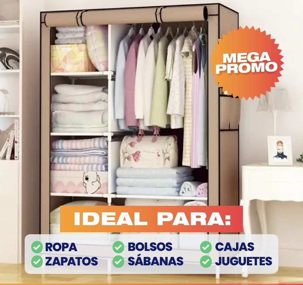 CLÓSET ARMABLE 3 CUERPOS - MÁS ESPACIO, MENOS CAOS