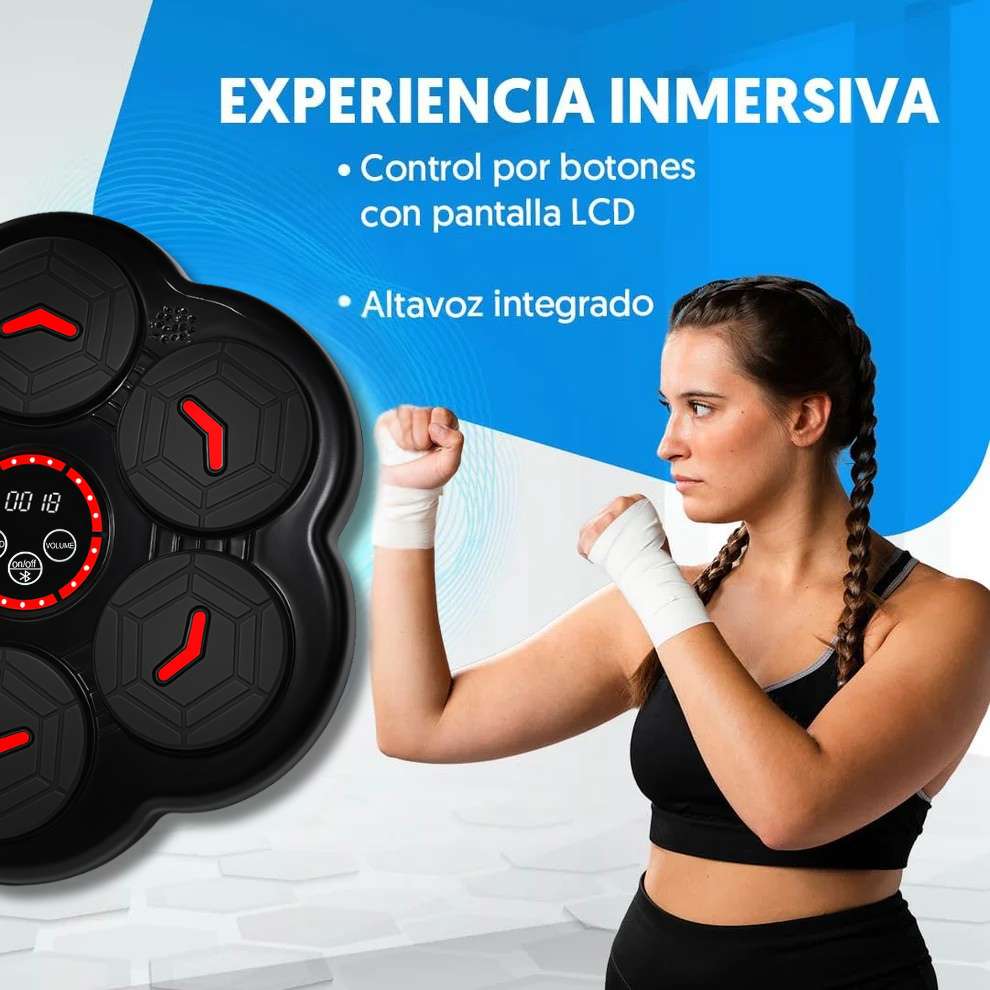 Maquina Boxeo con Bluetooth y guantes | Energía y Motivación en Cada Sesión