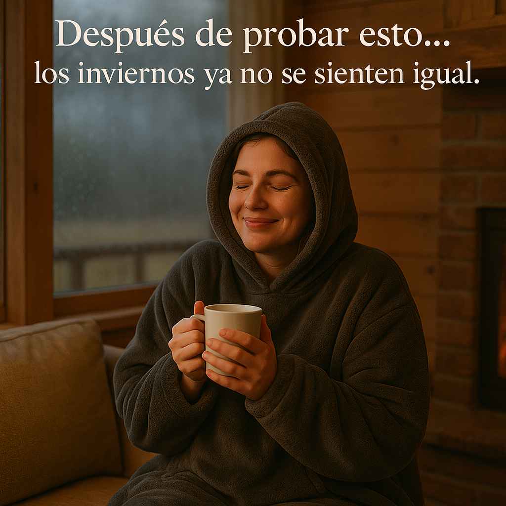 POLERON ABRIGO CAPUCHA OVERSIZE | Disfruta este Invierno