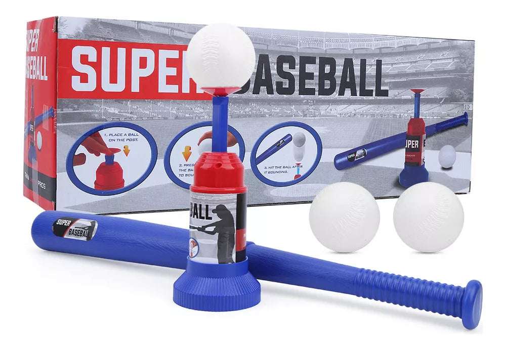 Set Beisbol Bate Y Lanzador De Pelota para Niños