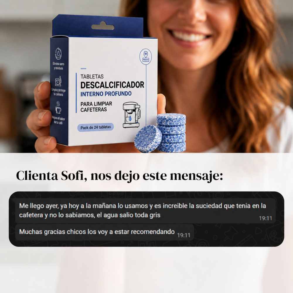 Pack 12 pastillas limpia Cafetera - Deja Tu Cafetera como el Primer Dia | 12 Meses de limpieza