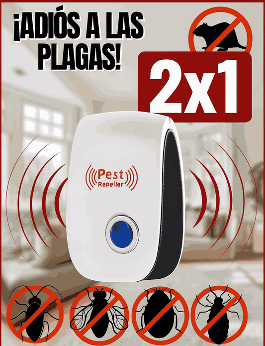 PROMO 2X1 | Repelente Ultrasonico para Insectos y Ratones