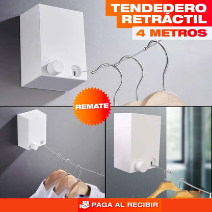Tendedero Retráctil | Tu Hogar Ordenado en Segundos Sin Complicaciones