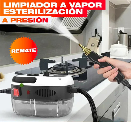 Limpiadora a Vapor de Alta Presión 2500W + Accesorios | Limpieza Profunda en Minutos