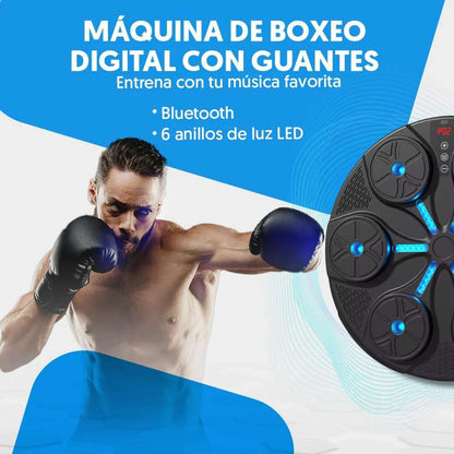 Maquina Boxeo con Bluetooth y guantes | Energía y Motivación en Cada Sesión