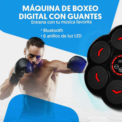 Maquina Boxeo con Bluetooth y guantes | Energía y Motivación en Cada Sesión