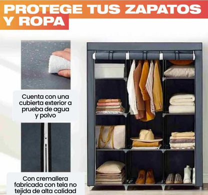 CLÓSET ARMABLE 3 CUERPOS - MÁS ESPACIO, MENOS CAOS