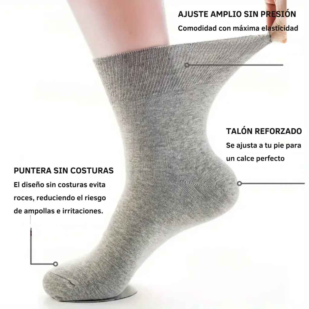 CALCETINES SIN COSTURA que no aprietan ni dejan marcas - solo comodidad todo el día. | PACK 12 PARES