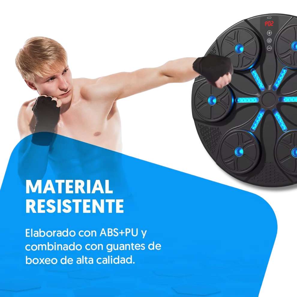 Maquina Boxeo con Bluetooth y guantes | Energía y Motivación en Cada Sesión