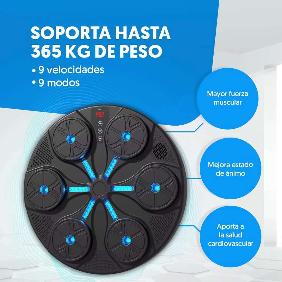 Maquina Boxeo con Bluetooth y guantes | Energía y Motivación en Cada Sesión