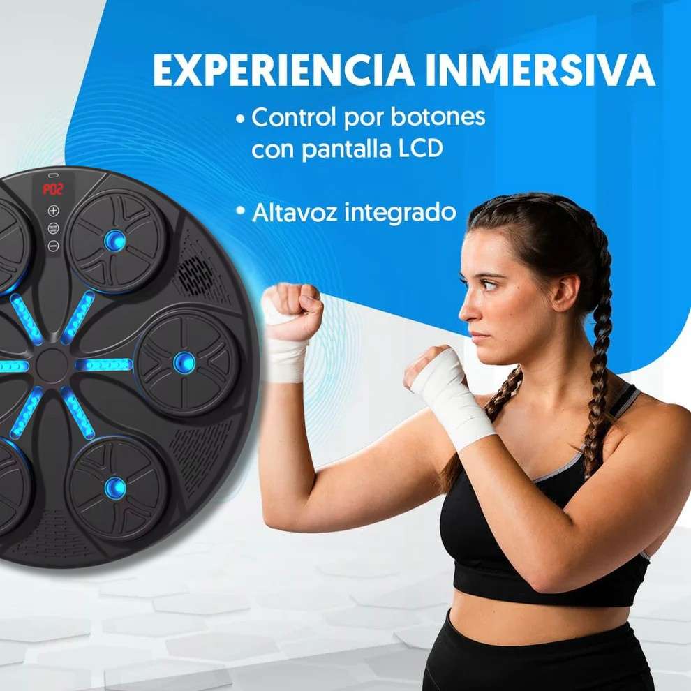 Maquina Boxeo con Bluetooth y guantes | Energía y Motivación en Cada Sesión