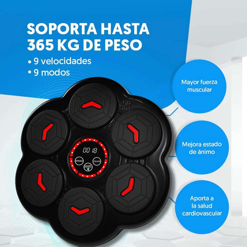 Maquina Boxeo con Bluetooth y guantes | Energía y Motivación en Cada Sesión