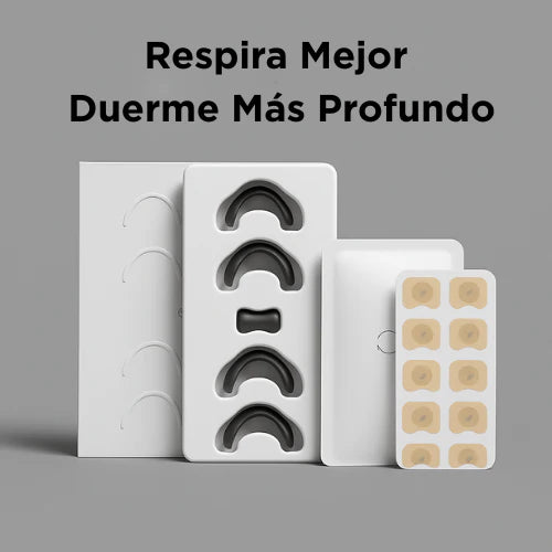 Banda Nasal Magnetica | Respira Mejor, Adiós Ronquidos | kit 4 tiras + 15 parches