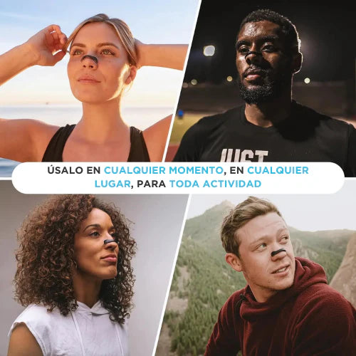Banda Nasal Magnetica | Respira Mejor, Adiós Ronquidos | kit 4 tiras + 15 parches