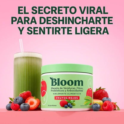 BLOOM JUGO VERDE | PARA DESHINCHARTE Y SENTIRTE LIGERA