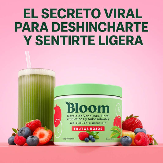 BLOOM JUGO VERDE | PARA DESHINCHARTE Y SENTIRTE LIGERA