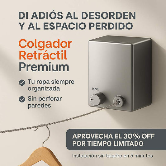 Tendedero Retráctil | Tu Hogar Ordenado en Segundos Sin Complicaciones