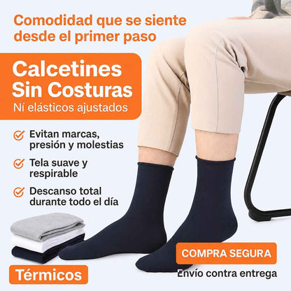 CALCETINES SIN COSTURA que no aprietan ni dejan marcas - solo comodidad todo el día. | PACK 12 PARES TERMICOS