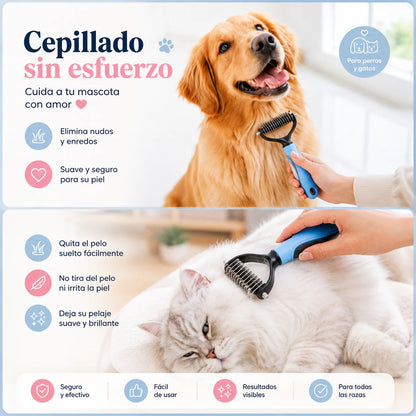 Cepillo Quita Nudos - Pelo Suave y Libre de Nudos