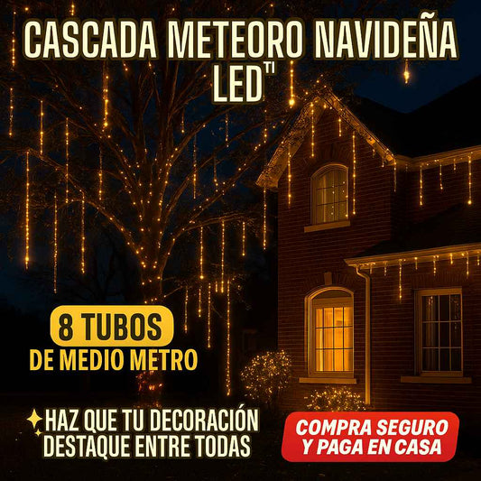 LUCES LED SOLAR LLUVIA DE METEORITO PARA NAVIDAD | El brillo que hace la diferencia 🌟