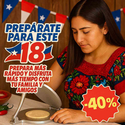 Prensa para tortillas y sopaipillas – Masas Perfectas en Segundos