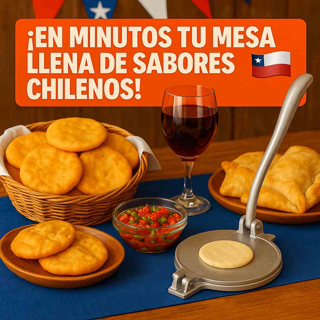 Prensa para tortillas y sopaipillas – Masas Perfectas en Segundos