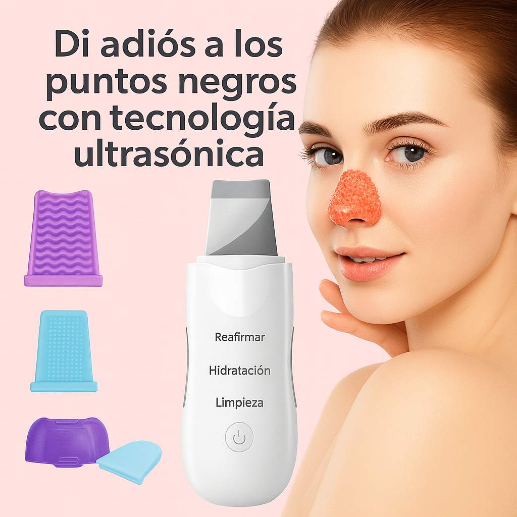 Espátula Ultrasónica | Piel mas Joven sin Arrugas y Puntos Negros