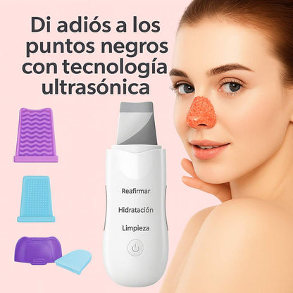 Espátula Ultrasónica | Piel mas Joven sin Arrugas y Puntos Negros