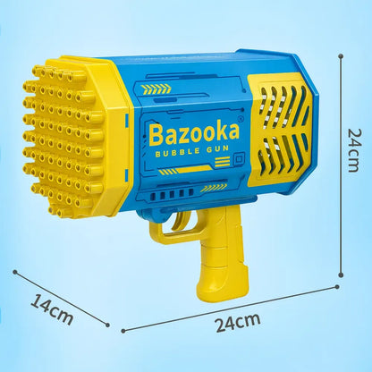 Pistola Lanzadora De Burbujas Automatica Bazooka con luces led | Diversion sin Limites 🫧🌈