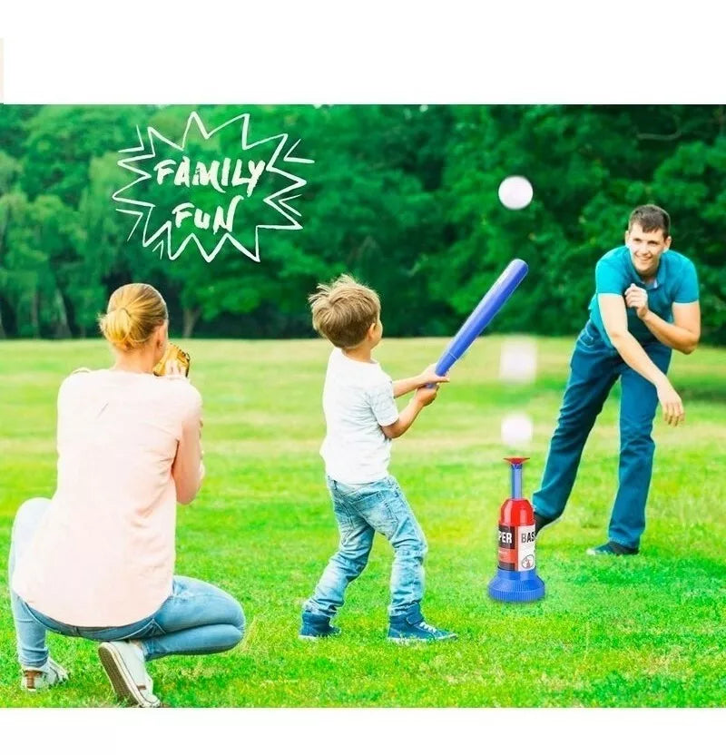 Set Beisbol Bate Y Lanzador De Pelota para Niños