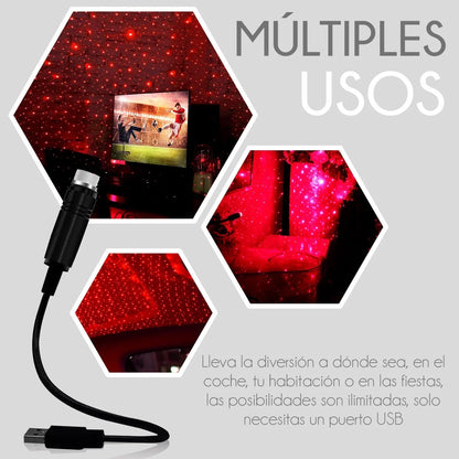 Mini Proyector de Estrellas USB ULTRA