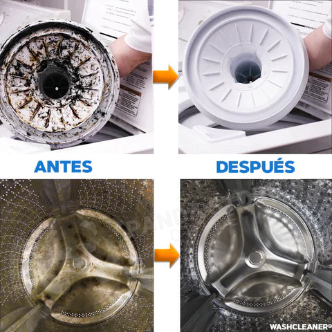 Antes y después lavadora