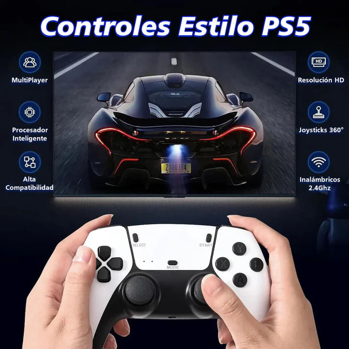 Consola Retro M15 + Miles de Juegos + 2 Controles | Mega Oferta