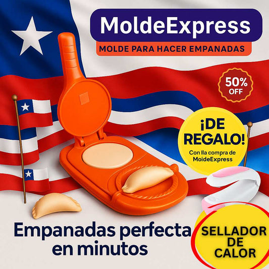 Prensa Empanadas Perfectas + REGALO GRATIS 🎁 | (OFERTA UNICA 18CHERA 🥟🍷🎉)