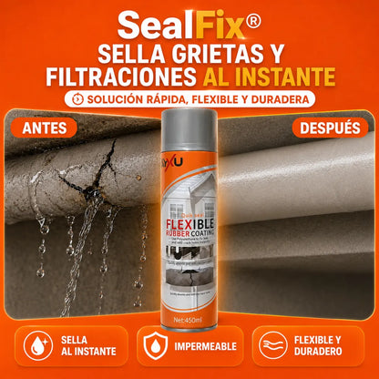 Spray Sellador SealFix | impermeabilizante contra filtraciones y grietas | sin maestros ni obras costosas!