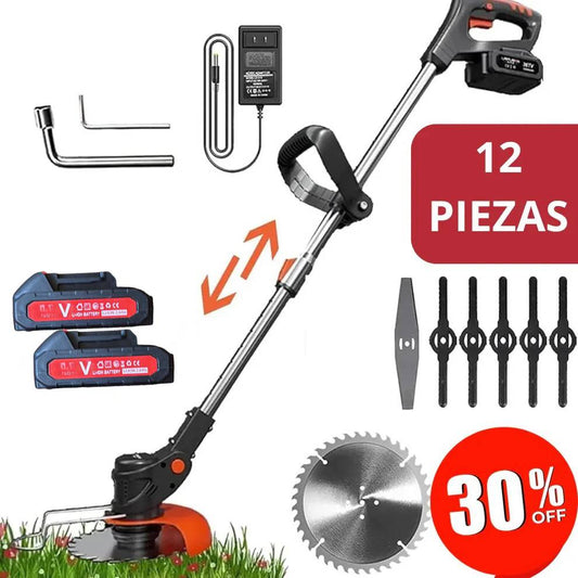 Cortadora de Césped Inalámbrica con 2 baterías 48v + accesorios