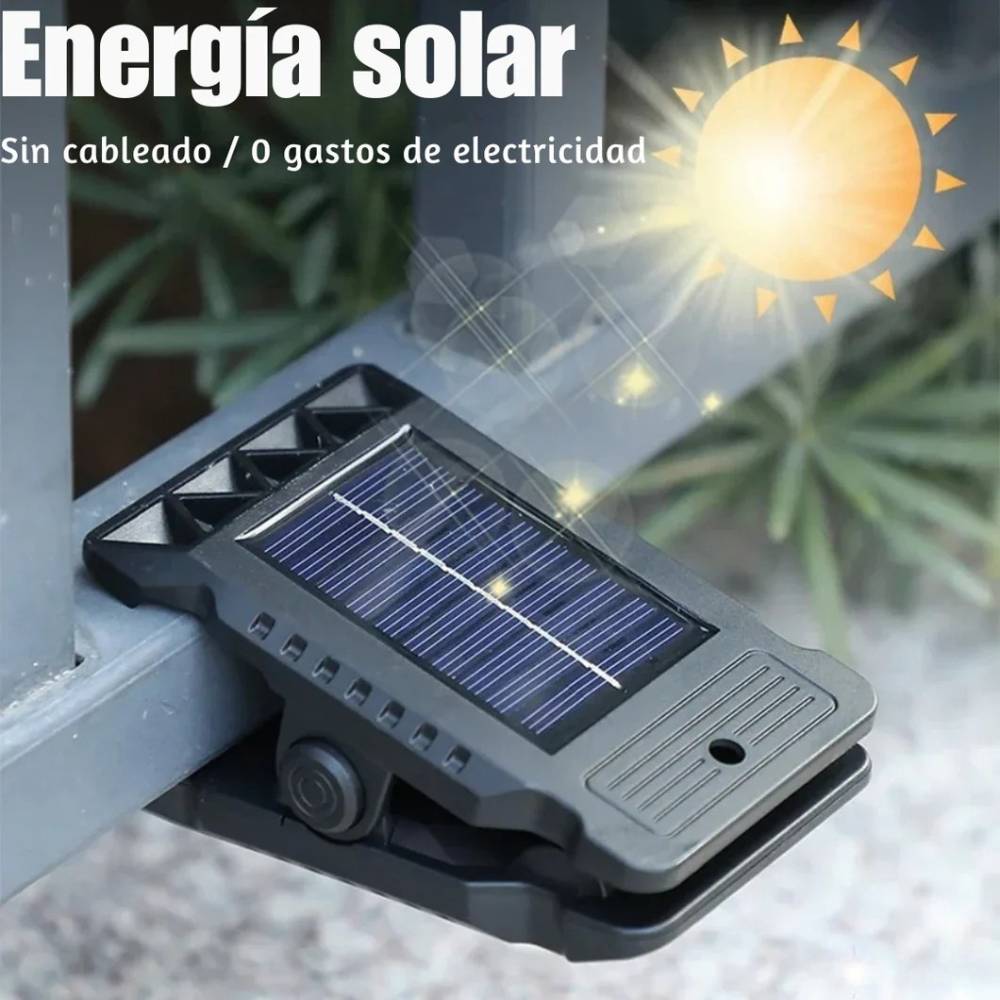 PROMO 2X1 | SolarClip Lampara LED con Sensor y Carga Solar | Ilumina sin cables ni electricidad