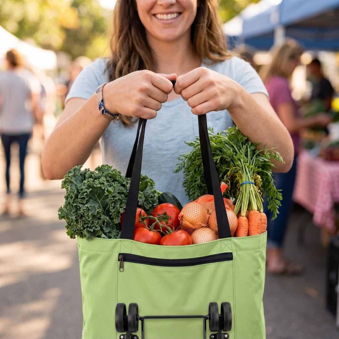 PROMO 2x1 | Bolso Plegable Con Ruedas - LLevas más cosas sin cargar peso