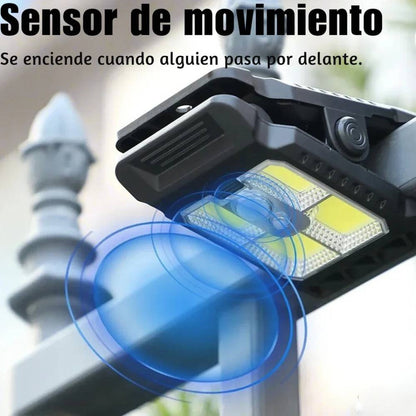 PROMO 2X1 | SolarClip Lampara LED con Sensor y Carga Solar | Ilumina sin cables ni electricidad