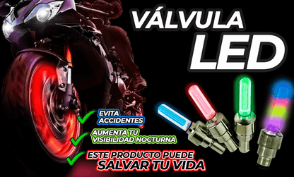 TAPA VALVULA LUZ NEON  X4 Unidades - Autos, motos y bici