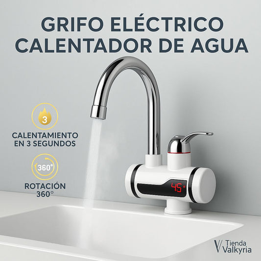 Grifo Eléctrico Calentador Todo en Uno