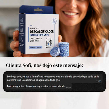 Pack 12 pastillas limpia Cafetera - Deja Tu Cafetera como el Primer Dia | 12 Meses de limpieza