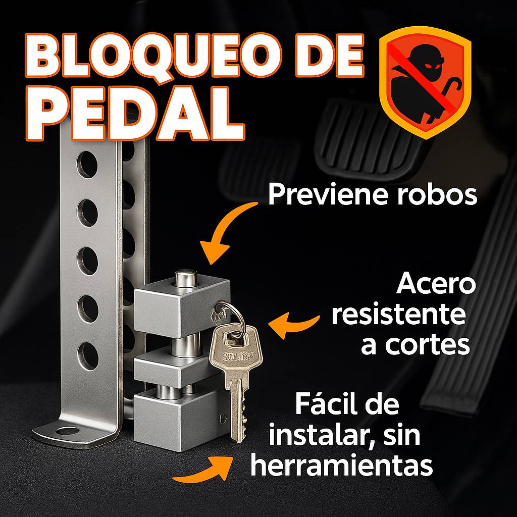 Traba Pedal Candado Auto Antirrobo