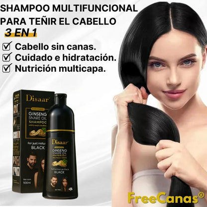 FreeCanas | Shampoo Cubre Canas Desde el Primer Uso, Sin Dañar tu Cabello