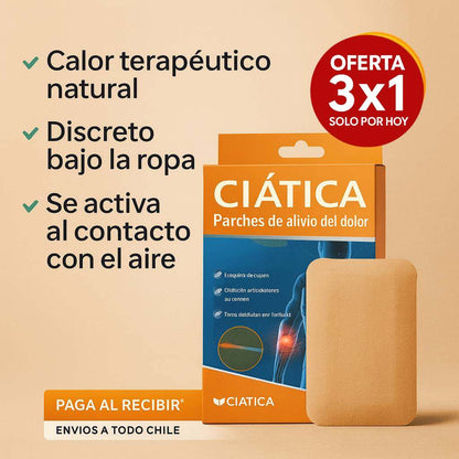 OFERTA 3x1 | Pack Parches Ciática | Alivio al Dolor Desde la Primera Aplicación