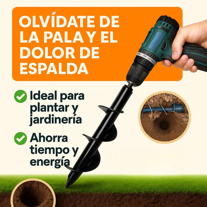Broca Ahoyador para Plantar Jardín 5x22 cm para tu taladro
