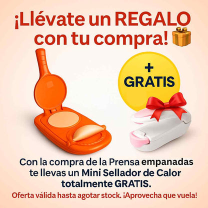 Prensa Empanadas Perfectas + REGALO GRATIS 🎁 | (OFERTA UNICA 18CHERA 🥟🍷🎉)