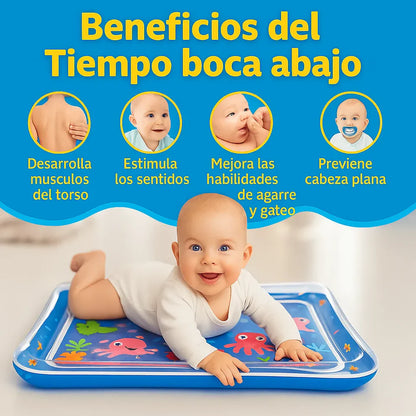 Alfombra de agua sensorial para bebés 💦| Perfecto para estimular el desarrollo y divertir