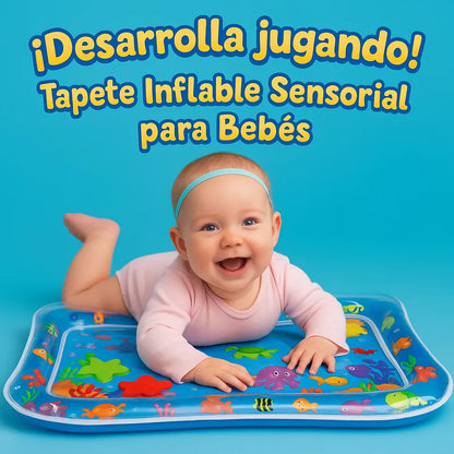 Alfombra de agua sensorial para bebés 💦| Perfecto para estimular el desarrollo y divertir