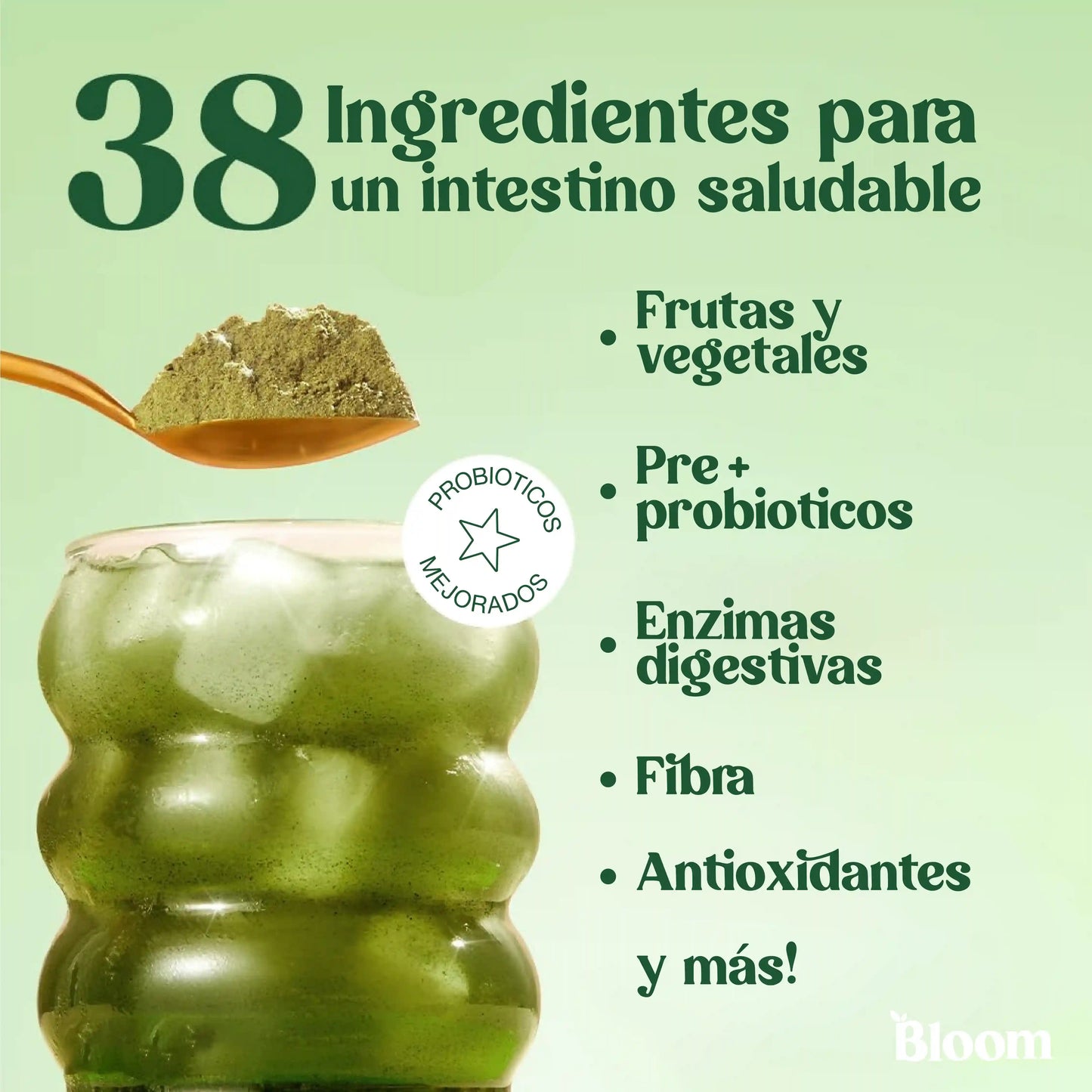 BLOOM JUGO VERDE | PARA DESHINCHARTE Y SENTIRTE LIGERA